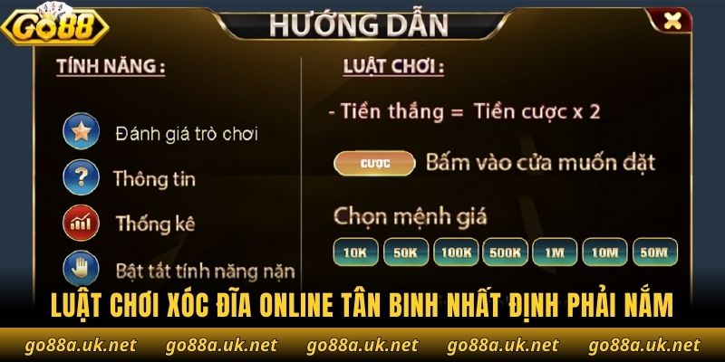 Luật chơi xóc đĩa online tân binh nhất định phải nắm